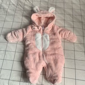 Adorable Little Wonders Baby Girl Pink Bunting/ Snowsuit, size NB